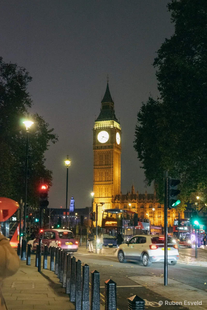 The Big Ben at night